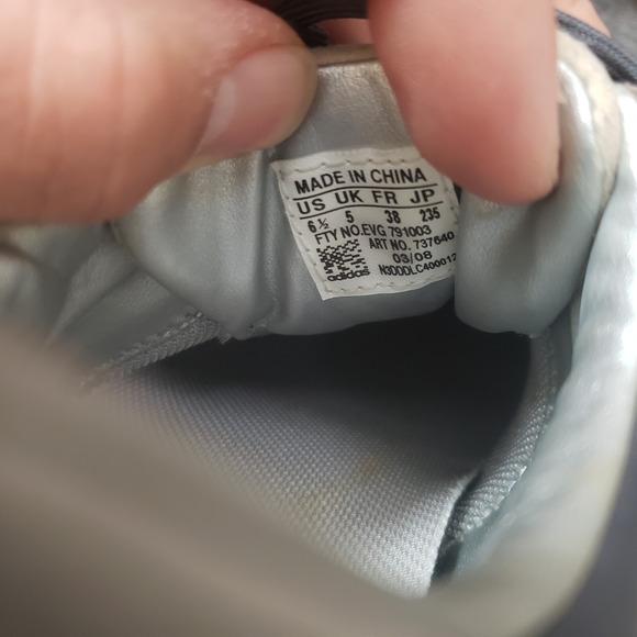 Adidas Tour 360 Golf Shoes Mens 6.5 Gray White Cleats Golfing Golfer Adult - Picture 8 of 11